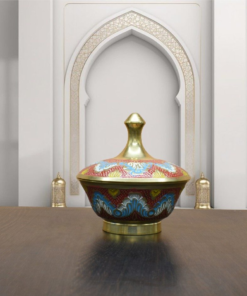 Vibrant Harmony Brass Vessel