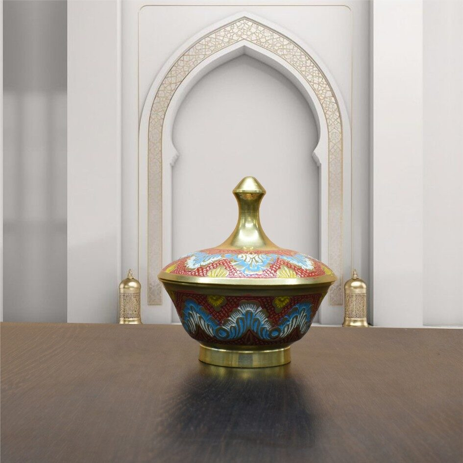 Vibrant Harmony Brass Vessel