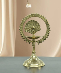 Regal Peacock Diya Glow