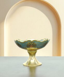 Turquoise Majesty Brass Bowl-Dry Fruit Bowl
