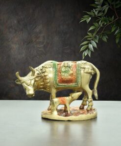 Heritage Kamdhenu with Calf – Colorful
