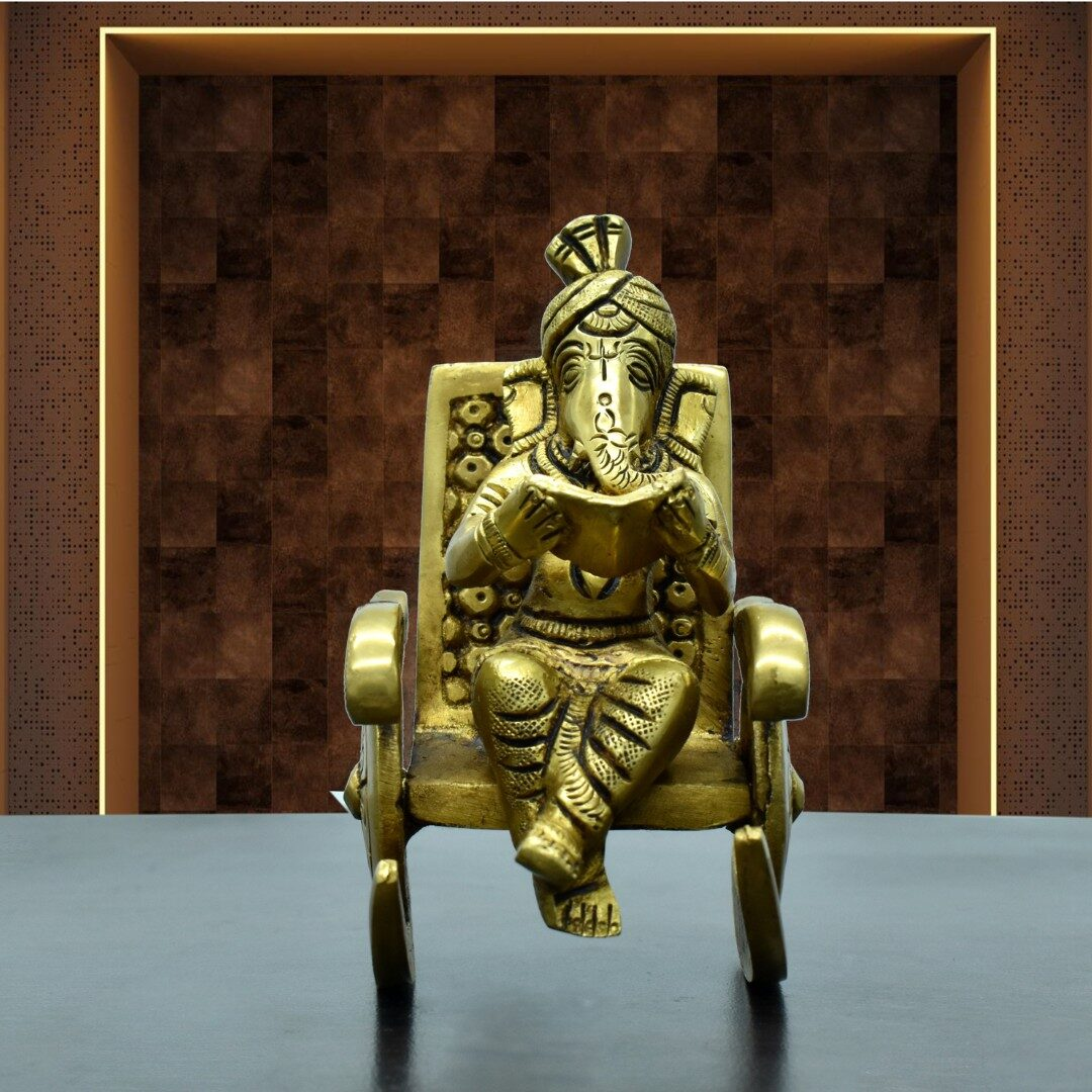 Majestic Seated Ganesh Artifact