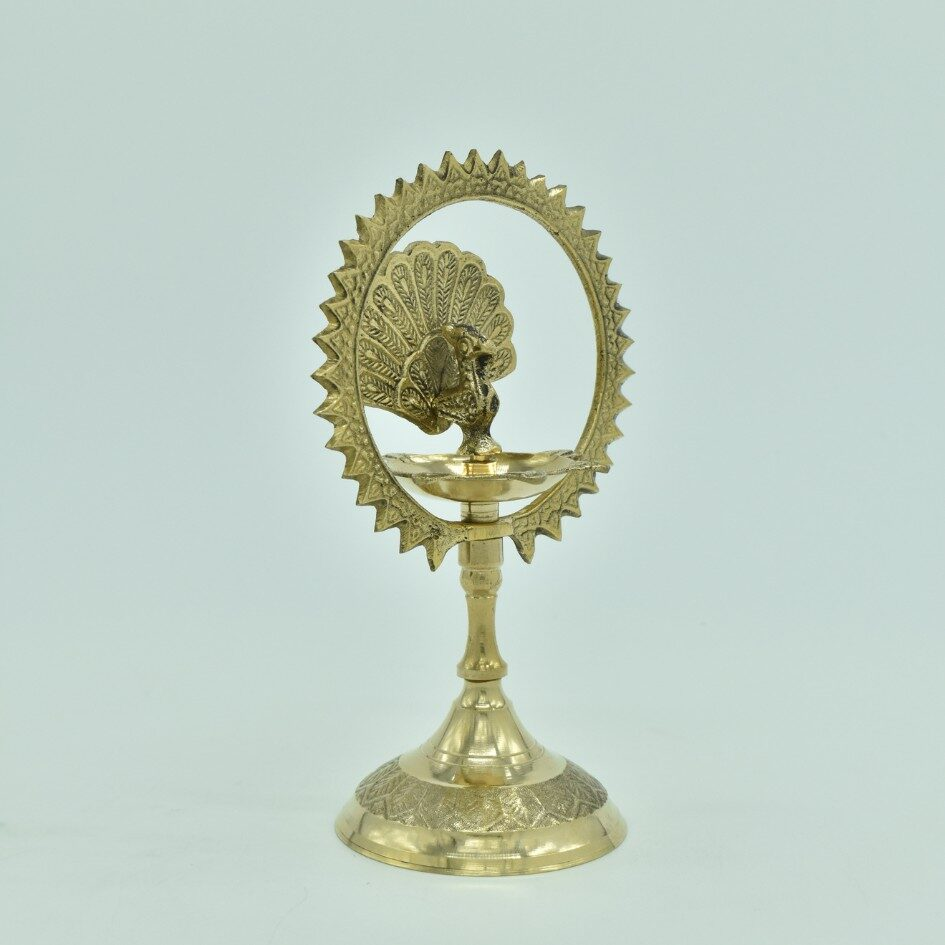 Regal Peacock Diya Glow - Image 2