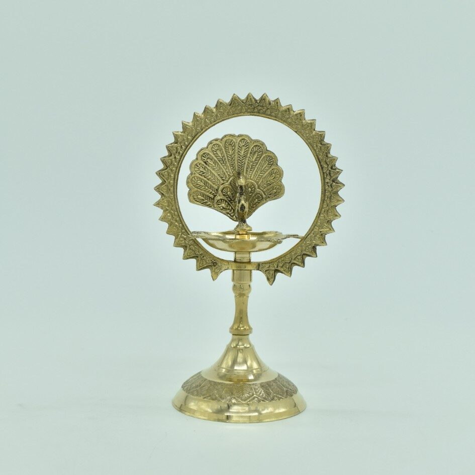 Regal Peacock Diya Glow - Image 3