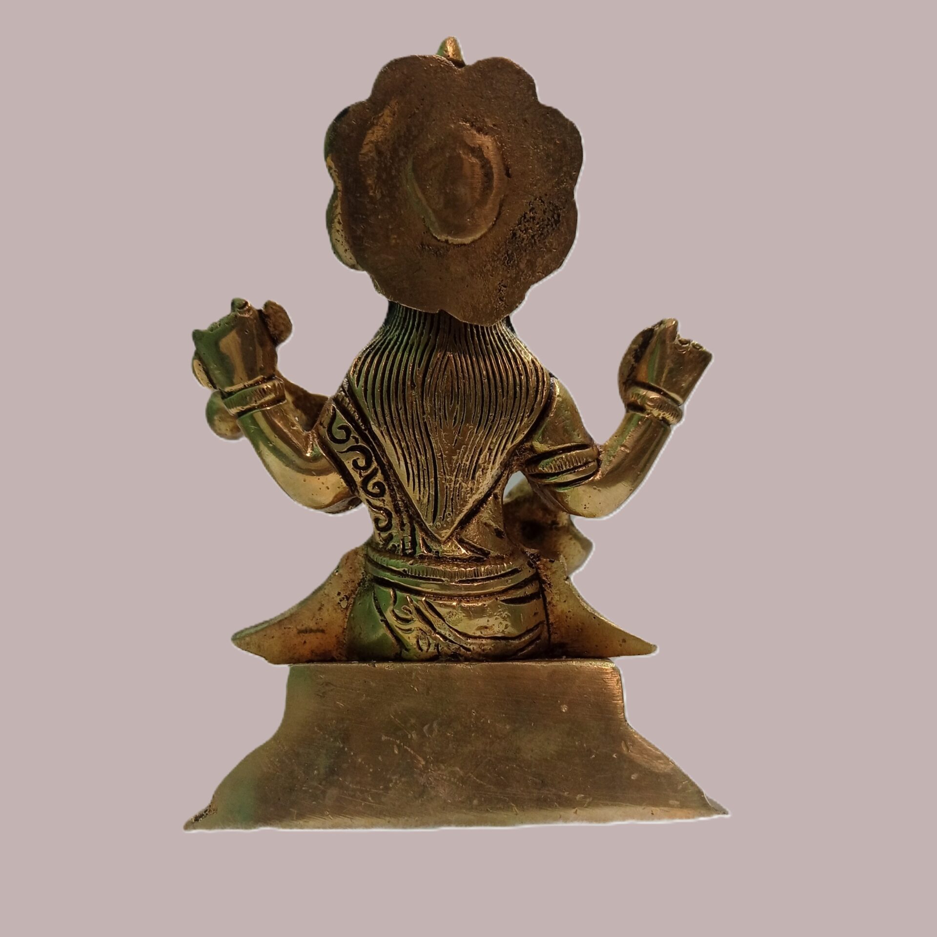 Timeless Saraswati Brass Figurine - Image 4