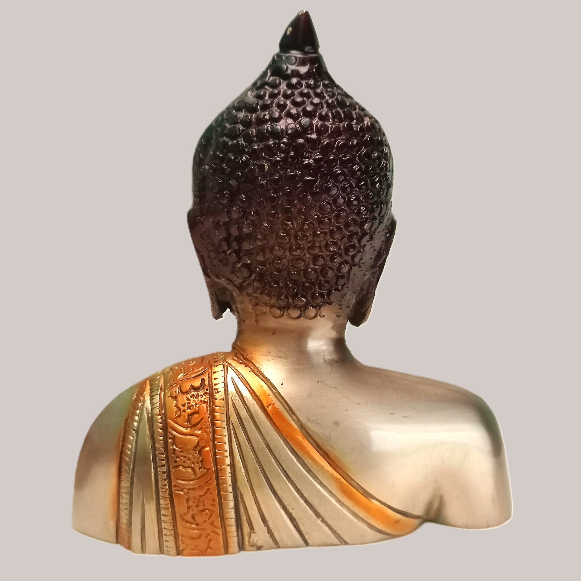 Buddha Ji Bust Idol | Metal Statue | Lord Budhha Sculpture | for Home, Office, Puja | Religious Figurines | Decorative Murti Gift Showpiece - Image 4