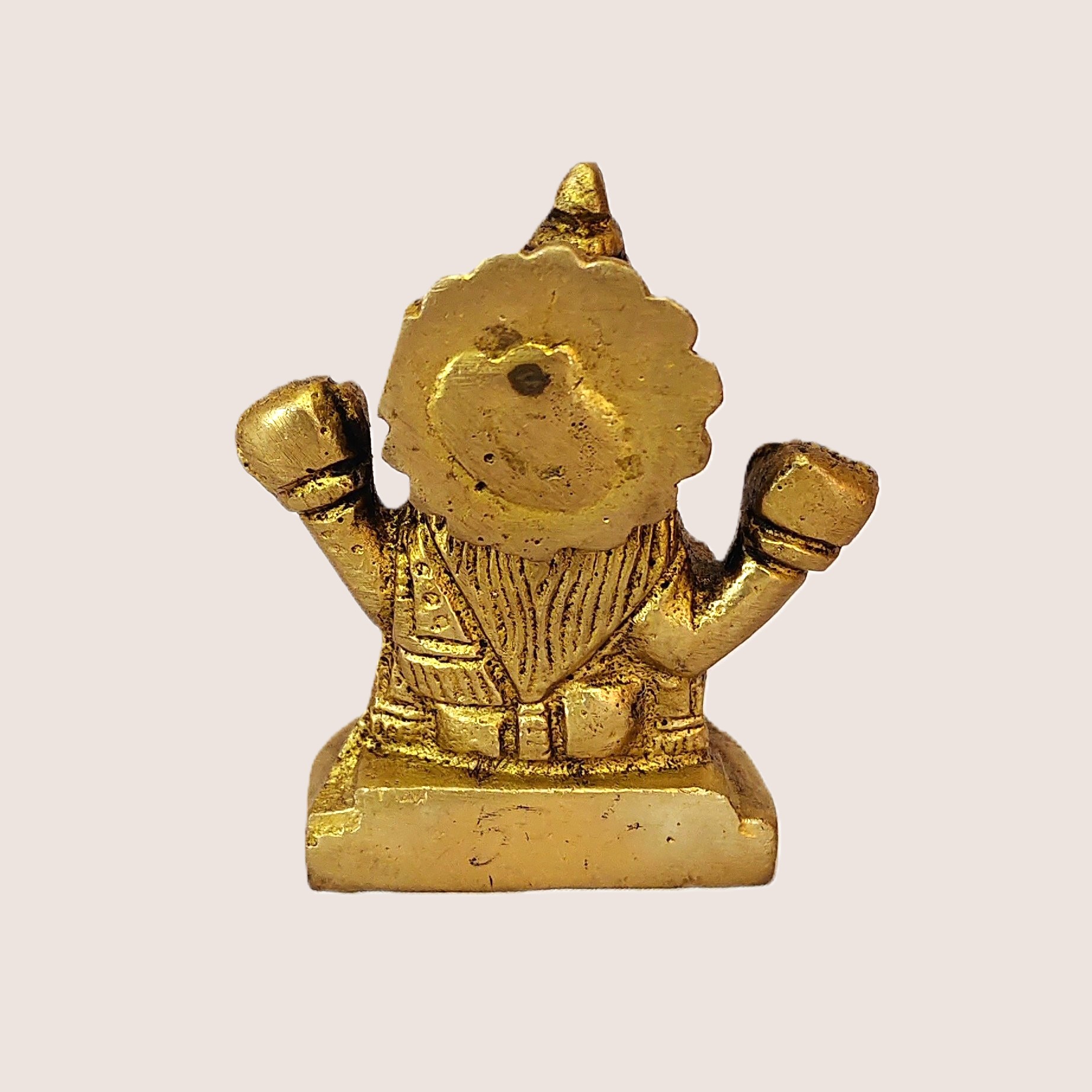 Handcrafted Small Brass Saraswati Idol with Veena | Vastu Goddess of Knowledge Murti for Study Table, Home Temple, Wisdom, Arts & Basant Panchami Gifting - Image 3