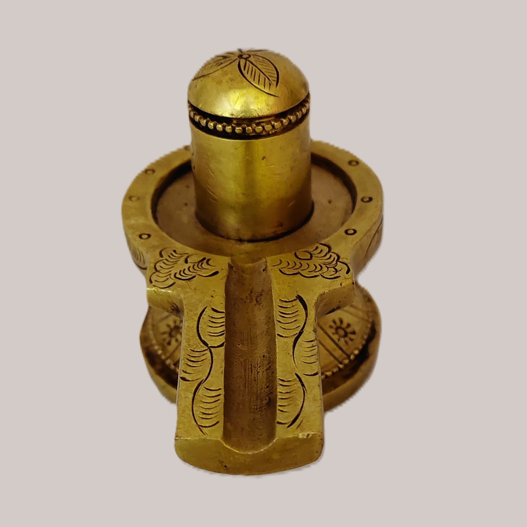 Handcrafted Brass Shivling with Yoni Base | Vastu Shivalinga Murti for Home Temple, Abhishek, Mahashivratri Puja, Protection & Spiritual Energy Decor - Image 5