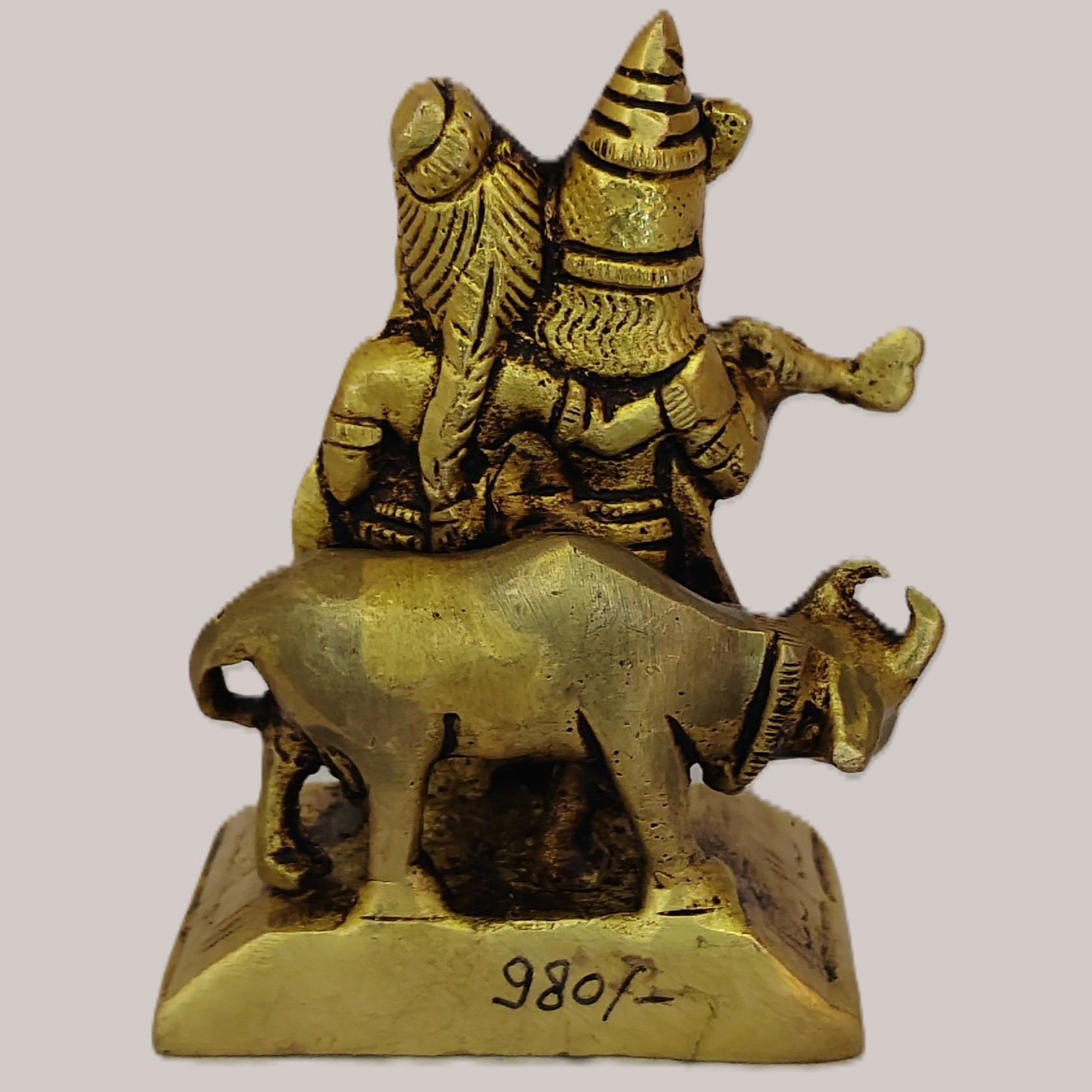 Handcrafted Brass Radha Krishna Idol – Flute Playing Krishna with Radha Statue for Home Décor, Pooja, Gift & Spiritual Decoration - Image 5