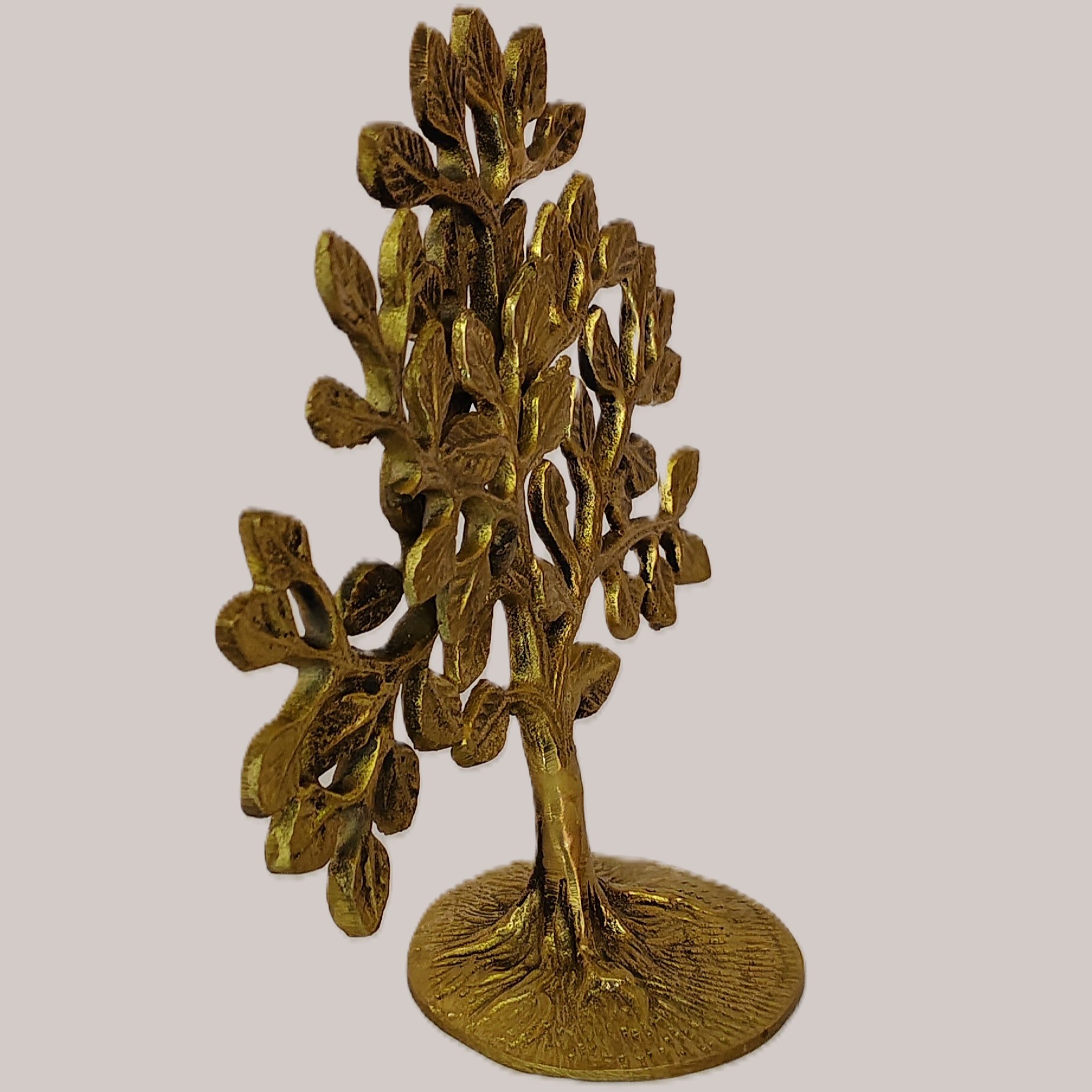 Handcrafted Brass Kalpavriksha Wish Fulfilling Tree Showpiece | Vastu Tree of Life Idol for Growth, Abundance, Positive Energy, Home Decor & Feng Shui Gifting - Image 2