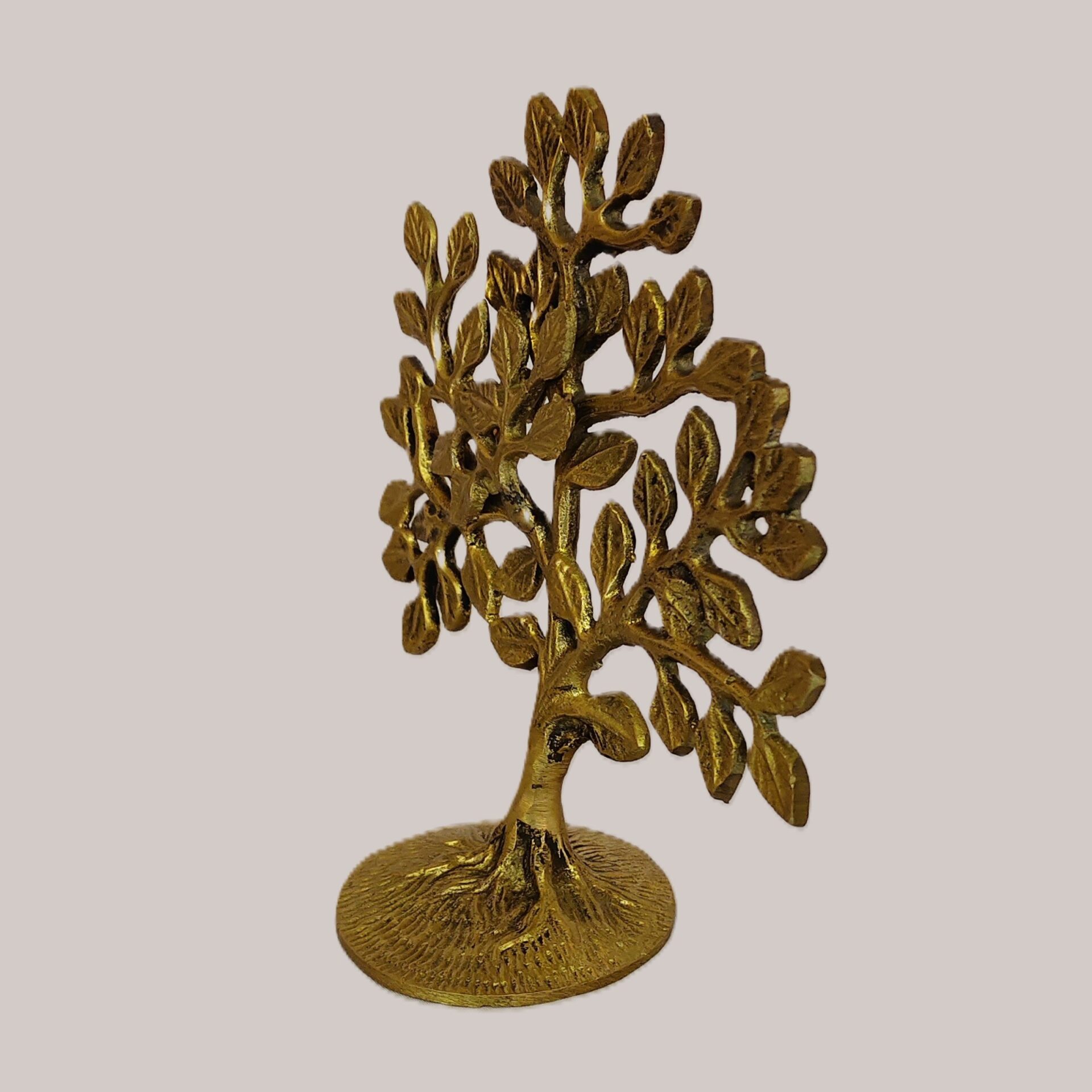 Handcrafted Brass Kalpavriksha Wish Fulfilling Tree Showpiece | Vastu Tree of Life Idol for Growth, Abundance, Positive Energy, Home Decor & Feng Shui Gifting - Image 4