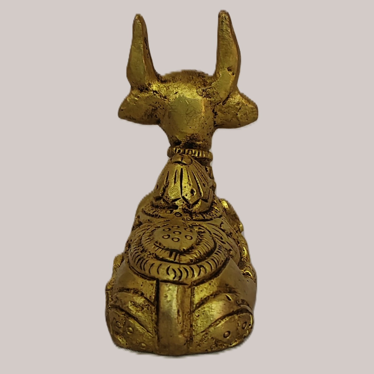 Handcrafted Brass Nandi Bull Statue in Sitting Pose | Vastu Shiva Vahana Idol for Pooja Room, Home Temple, Office Decor & Auspicious Religious Gifting - Image 5