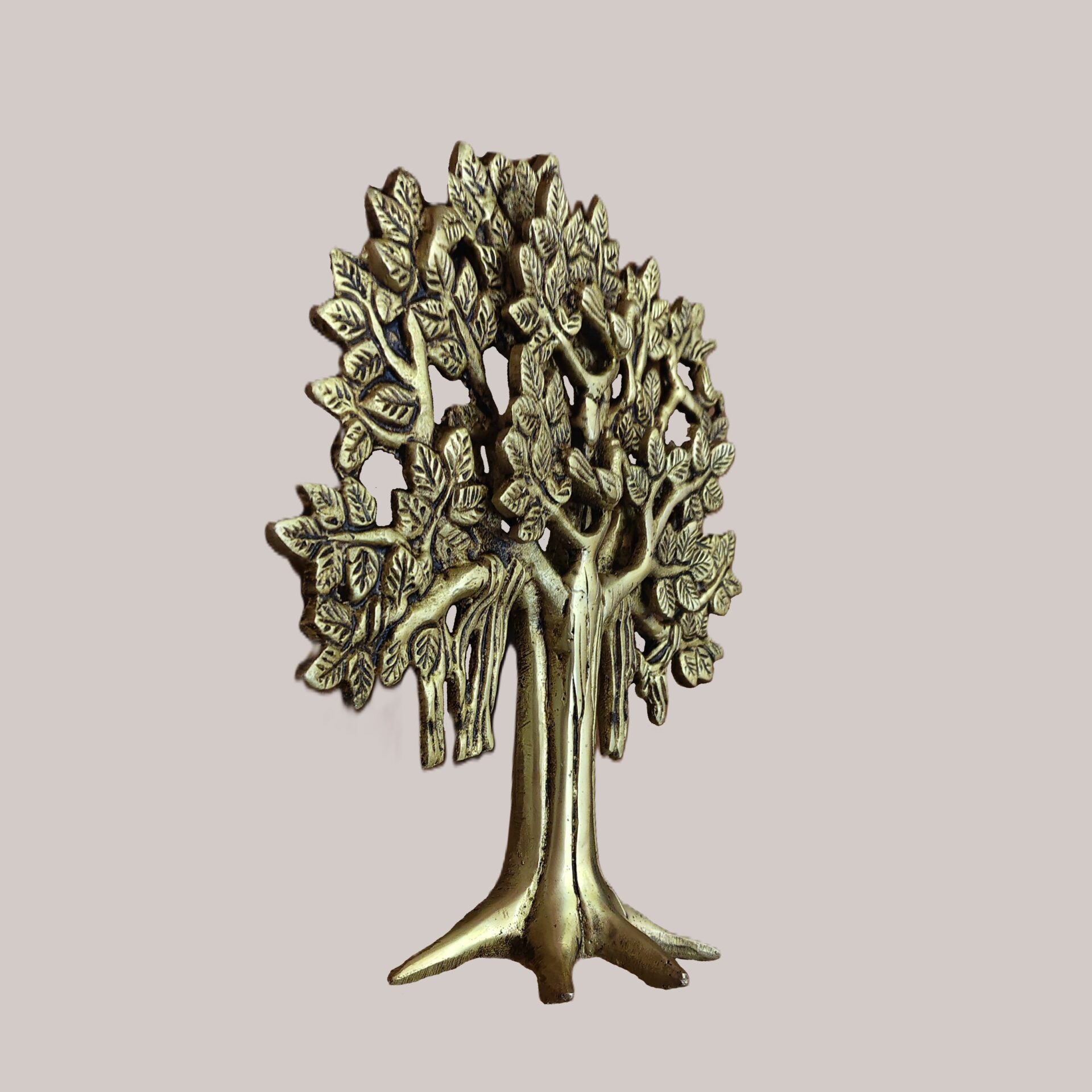 Divine Brass Tree of Life | Kalpavriksha Showpiece for Good Luck & Wealth | Elegant Vastu Feng Shui Decor for Home & Office - Image 2