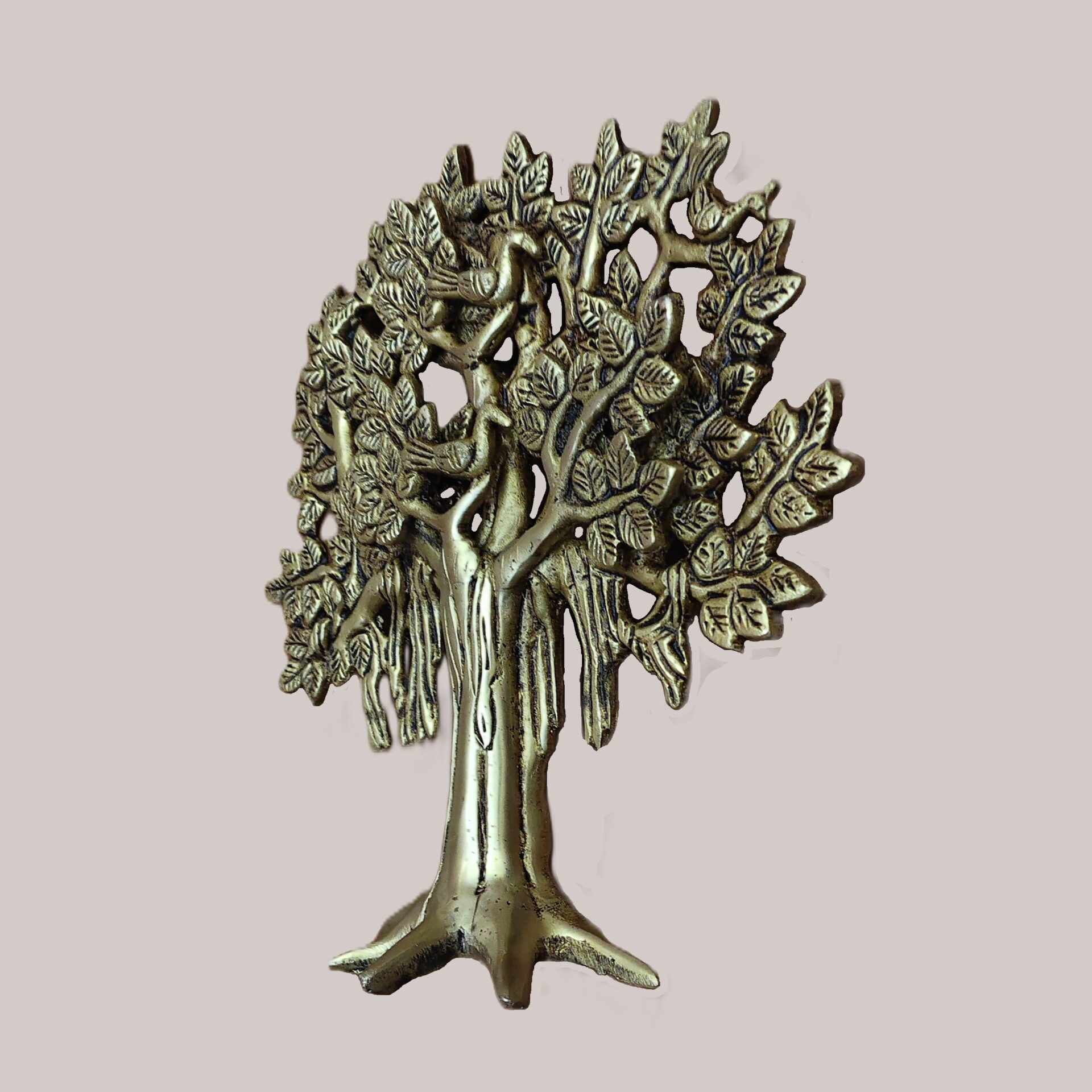 Divine Brass Tree of Life | Kalpavriksha Showpiece for Good Luck & Wealth | Elegant Vastu Feng Shui Decor for Home & Office - Image 3