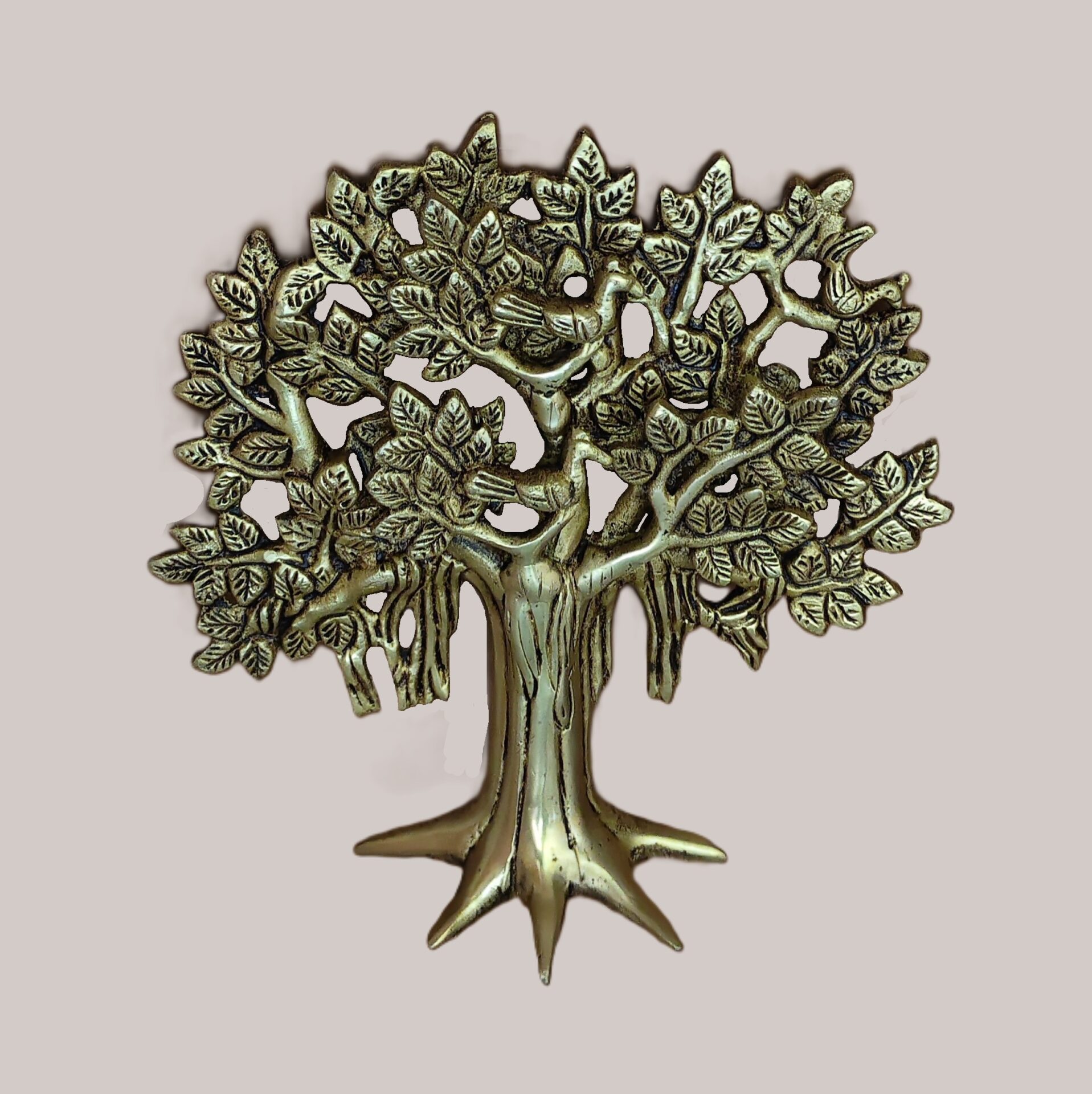 Divine Brass Tree of Life | Kalpavriksha Showpiece for Good Luck & Wealth | Elegant Vastu Feng Shui Decor for Home & Office - Image 4