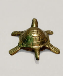 Handcrafted Brass Tortoise Statue for Vastu & Feng Shui | Good Luck Turtle Showpiece for Home, Office, Temple Decor & Auspicious Gift
