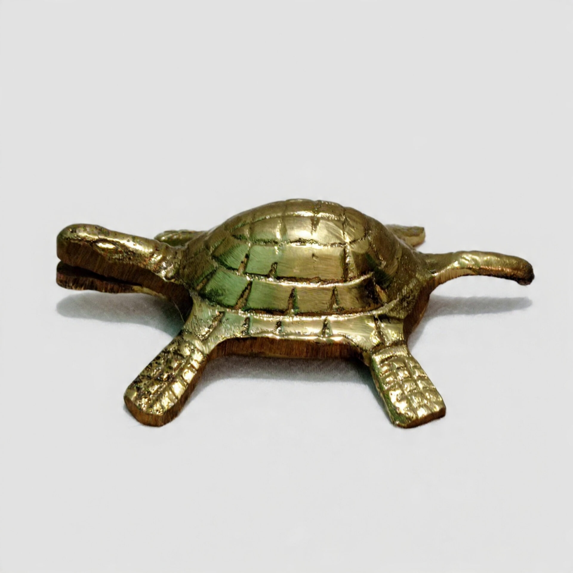 Handcrafted Brass Tortoise Statue for Vastu & Feng Shui | Good Luck Turtle Showpiece for Home, Office, Temple Decor & Auspicious Gift - Image 2