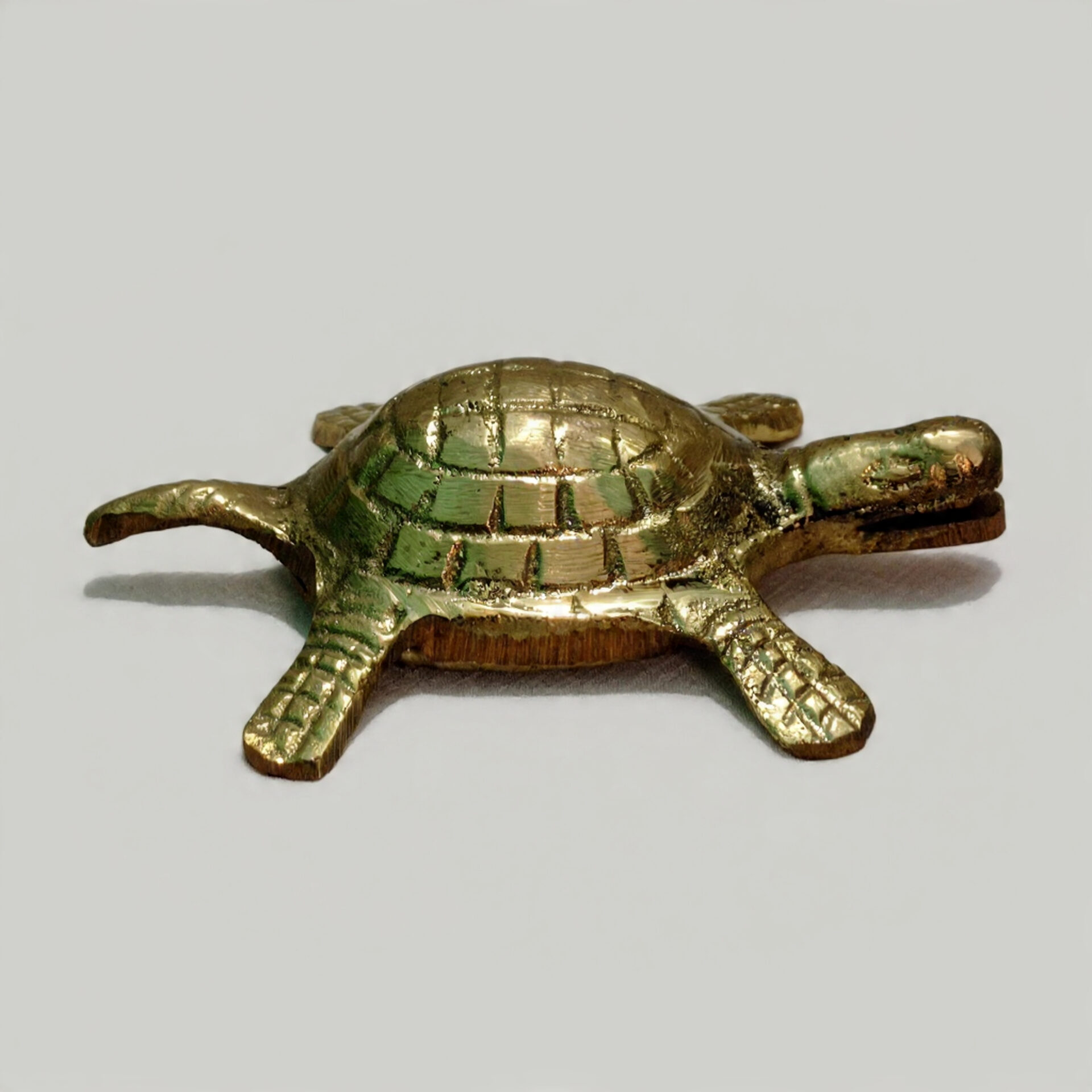 Handcrafted Brass Tortoise Statue for Vastu & Feng Shui | Good Luck Turtle Showpiece for Home, Office, Temple Decor & Auspicious Gift - Image 3