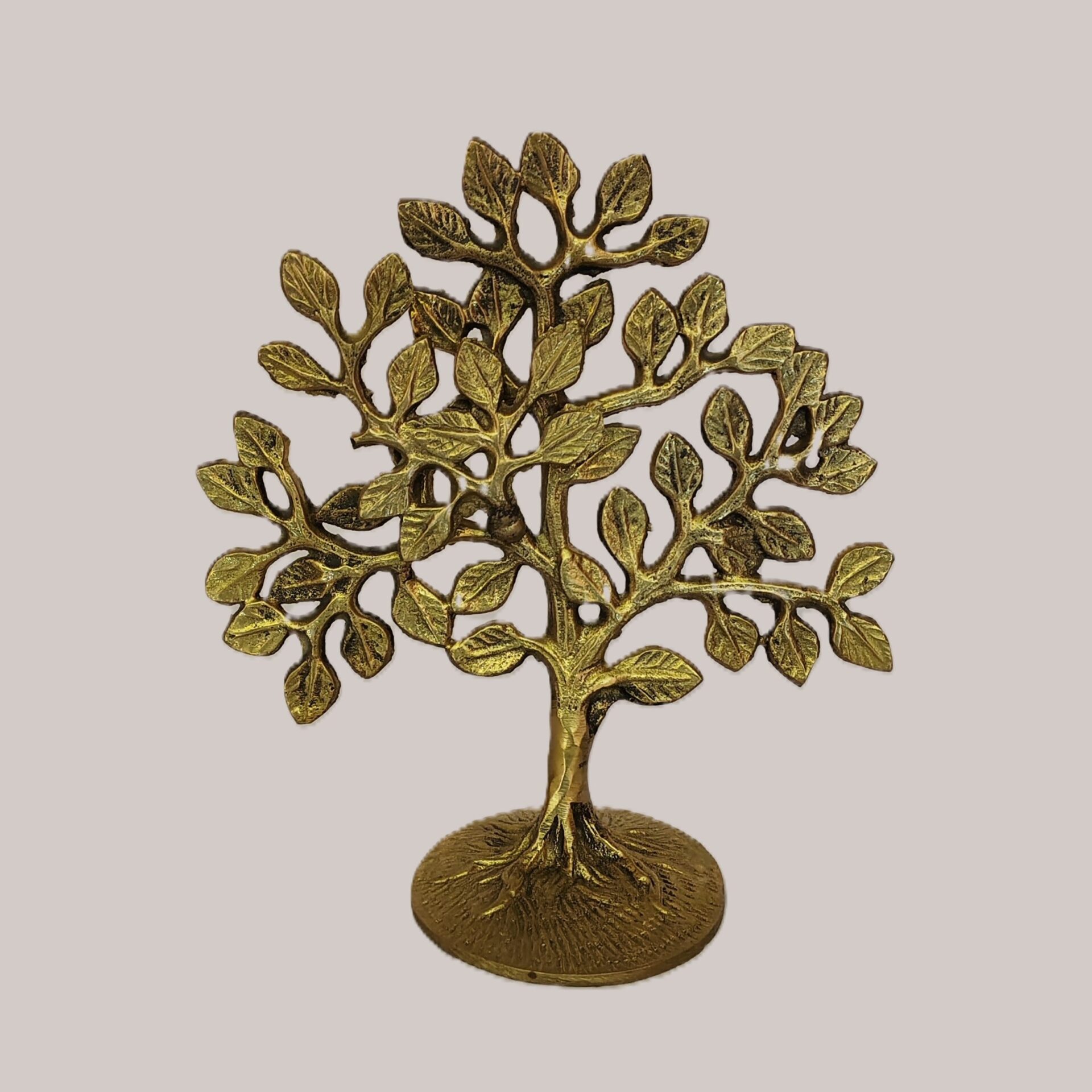 Handcrafted Brass Kalpavriksha Wish Fulfilling Tree Showpiece | Vastu Tree of Life Idol for Growth, Abundance, Positive Energy, Home Decor & Feng Shui Gifting