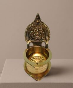 Brass Kamakshi Diya | Pure Brass Deepak | for Home, Office, Puja | Diwali Festival Gift Showpiece