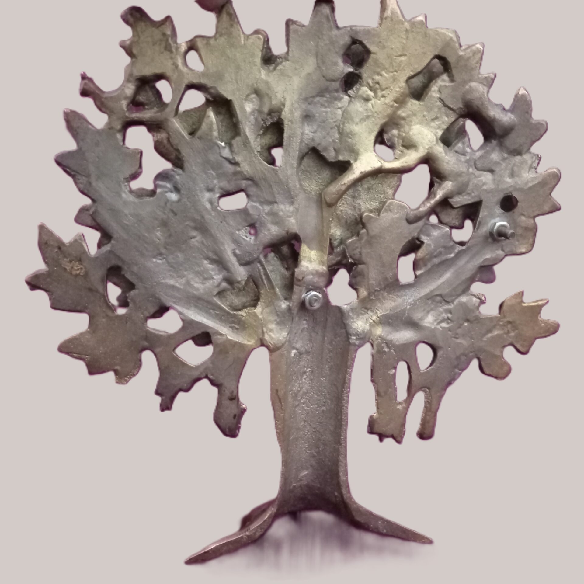 Divine Brass Tree of Life | Kalpavriksha Wall Art for Good Luck & Wealth | Elegant Vastu Feng Shui Decor for Home & Office | Antique Finish - Image 5