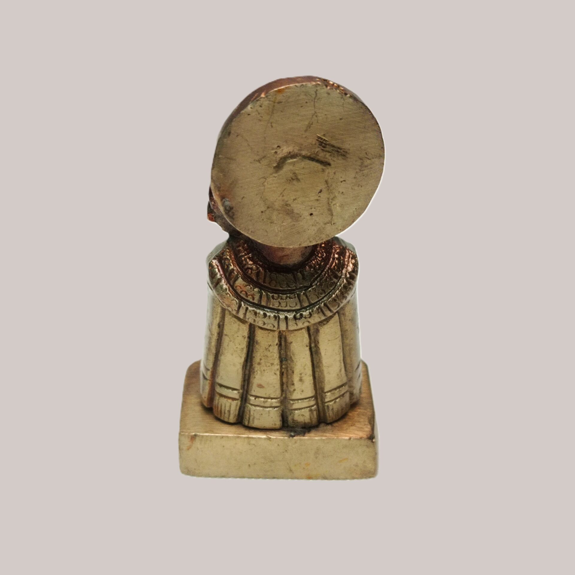 Brass Khatu Shyam Ji Idol with Copper Finish – Decorative Religious Murti for Home, Office & Puja | Spiritual Gift Showpiece - Image 4