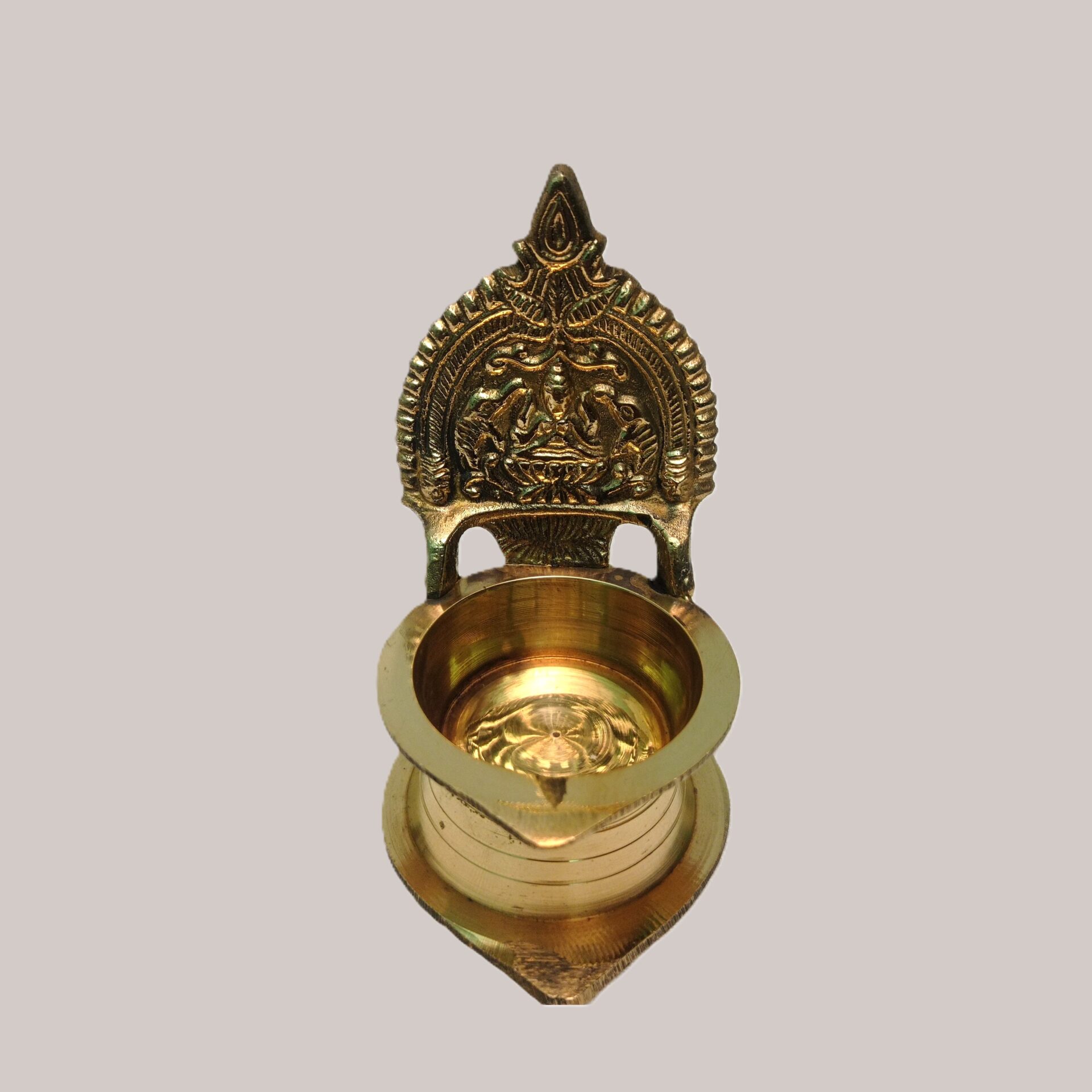 Brass Kamakshi Diya | Pure Brass Deepak | for Home, Office, Puja | Diwali Festival Gift Showpiece - Image 2