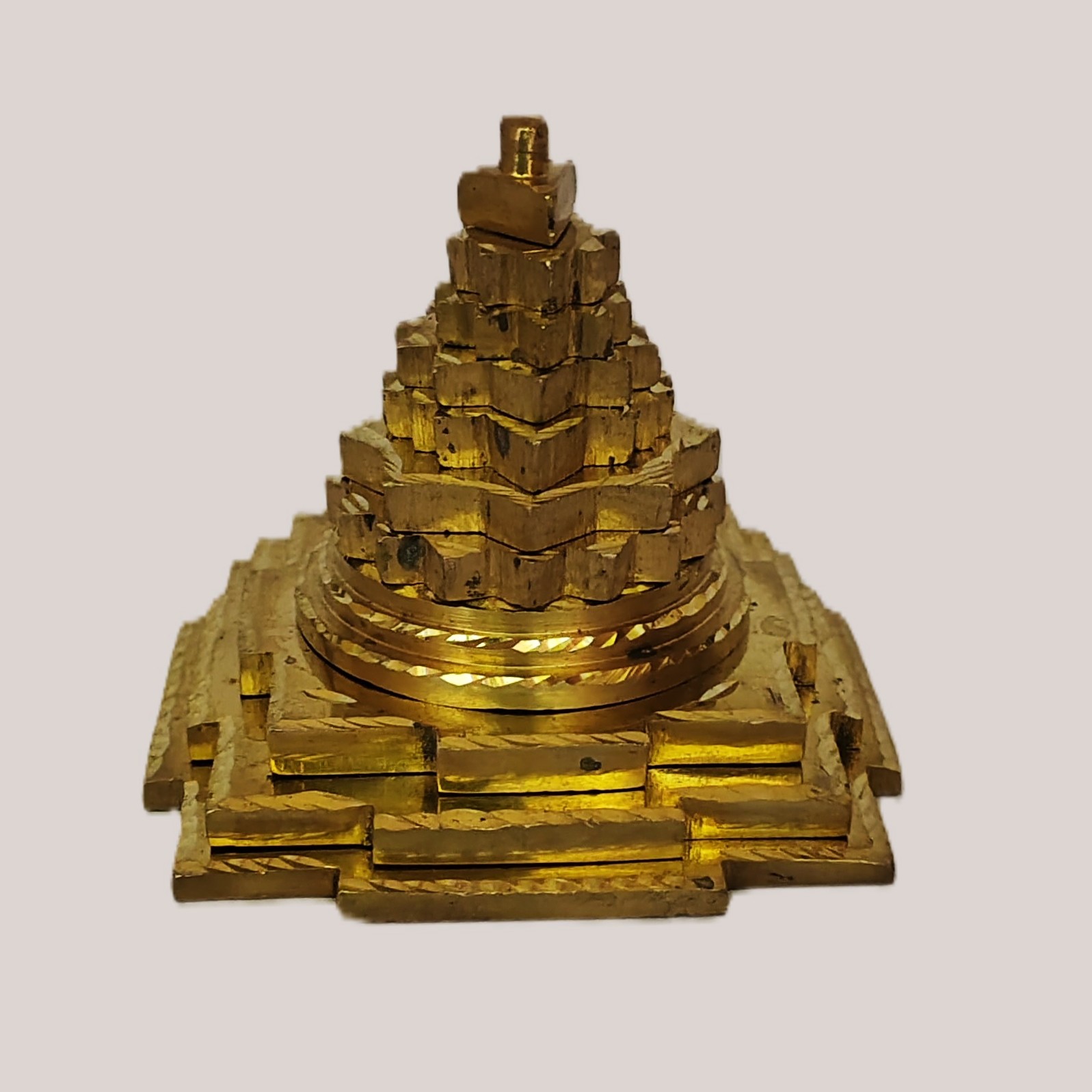 Handcrafted Brass Maha Meru Shree Yantra | 3D Meru Shree Chakra for Vastu, Wealth, Prosperity, Lakshmi Sadhana, Home Temple & Business Success - Image 2