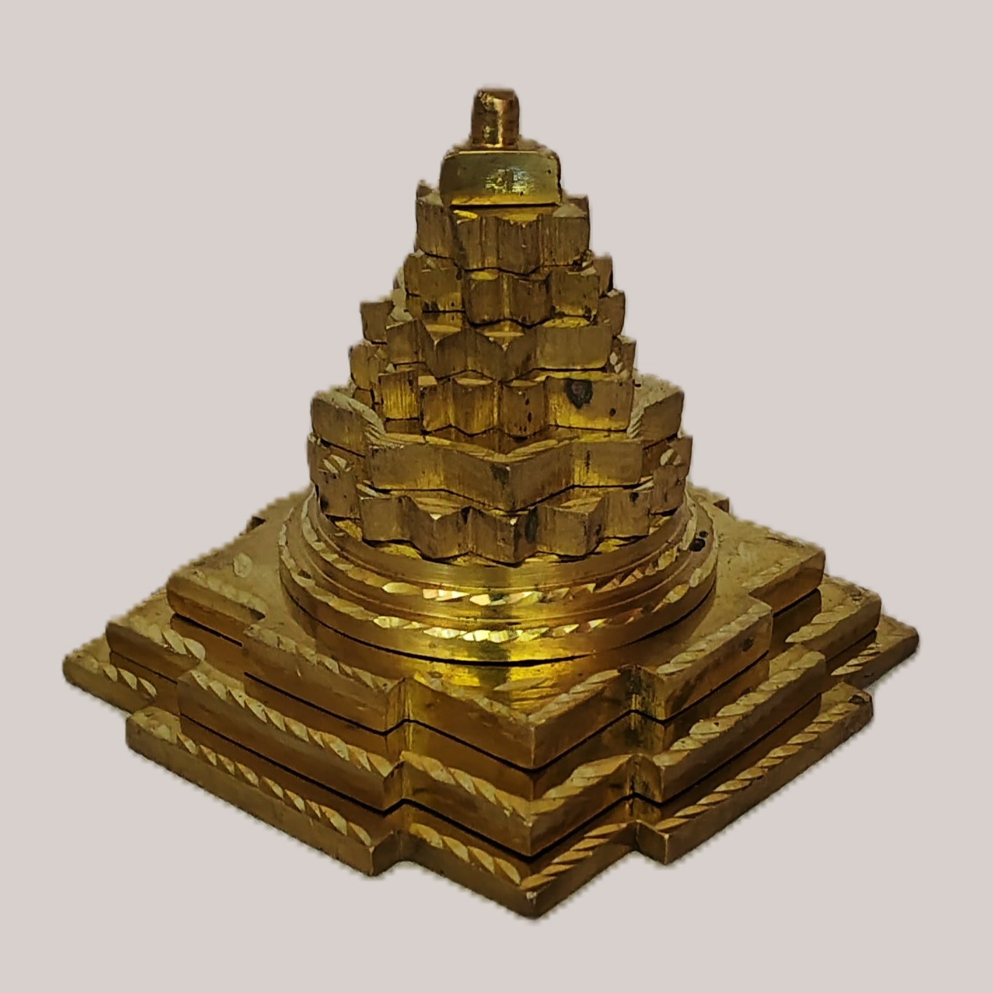 Handcrafted Brass Maha Meru Shree Yantra | 3D Meru Shree Chakra for Vastu, Wealth, Prosperity, Lakshmi Sadhana, Home Temple & Business Success - Image 4