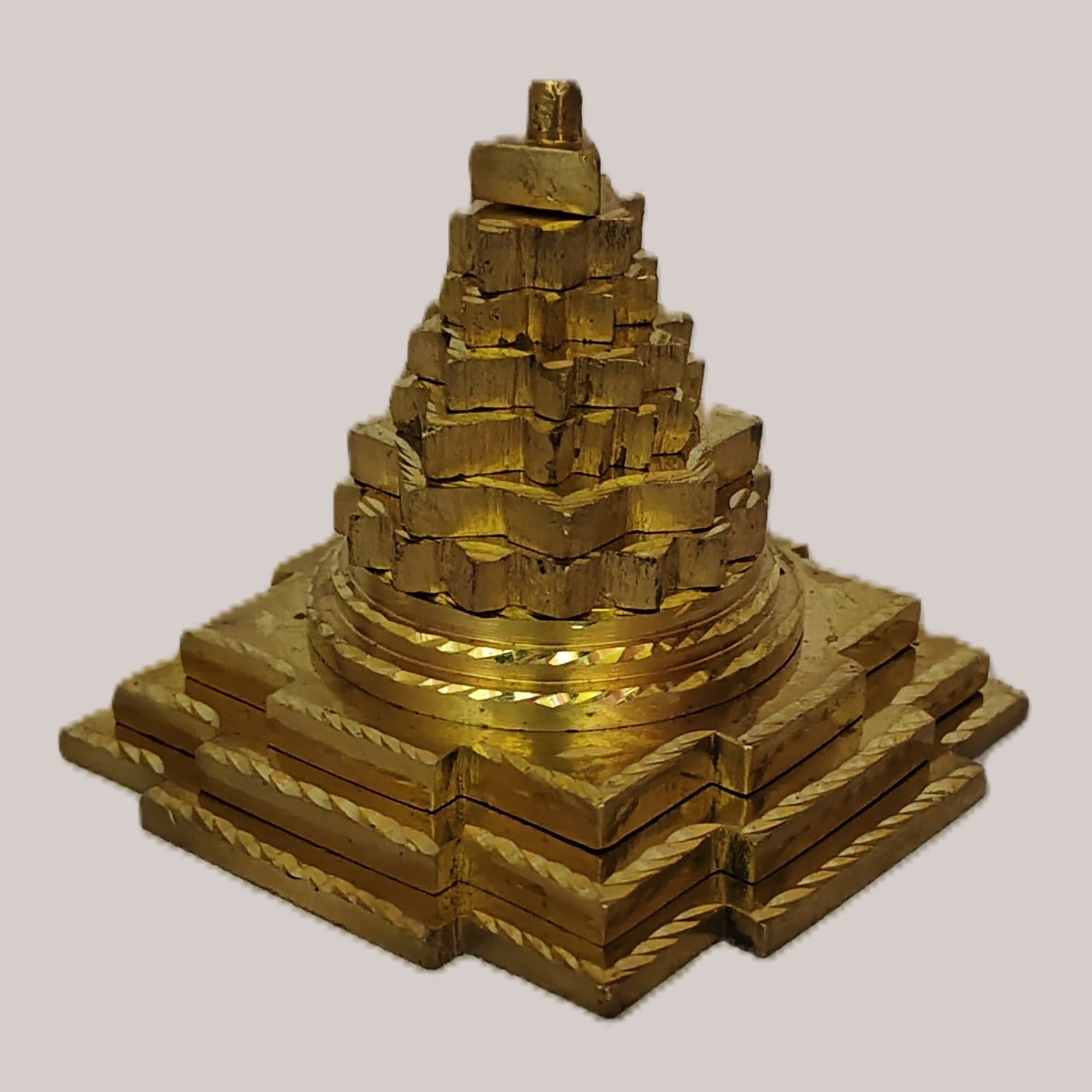 Handcrafted Brass Maha Meru Shree Yantra | 3D Meru Shree Chakra for Vastu, Wealth, Prosperity, Lakshmi Sadhana, Home Temple & Business Success - Image 5