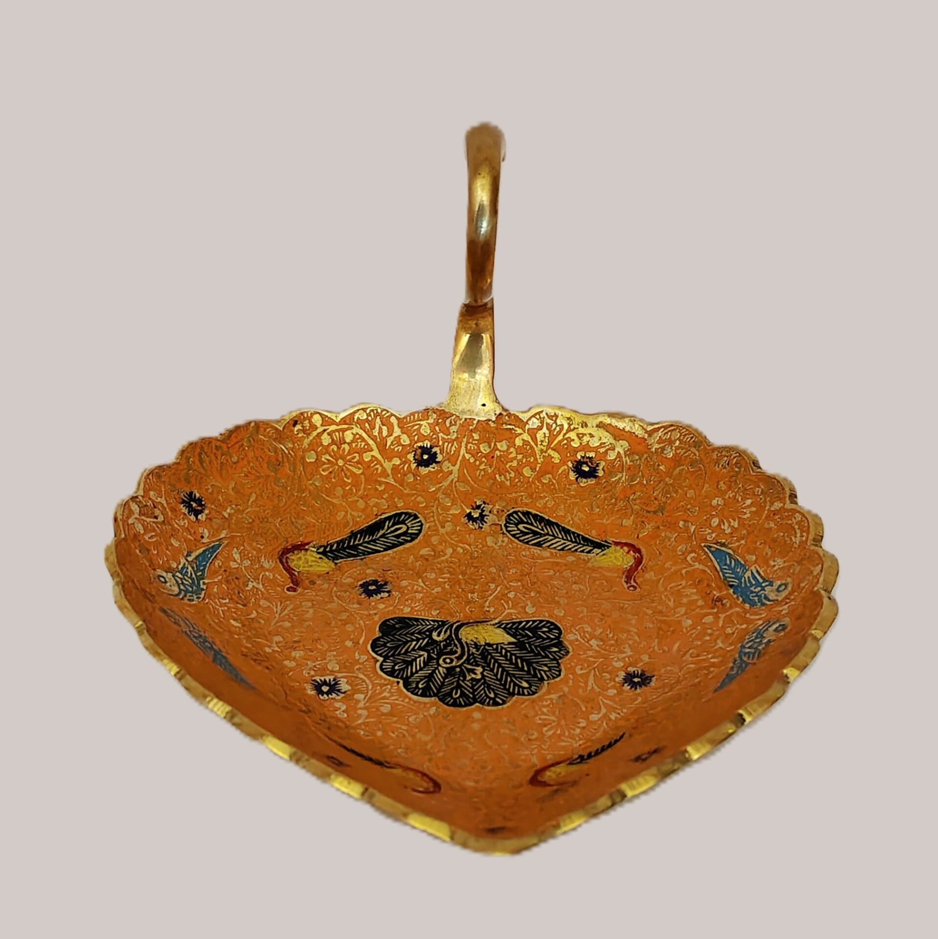 Handcrafted Brass Swan Dry Fruit Plate with Meenakari Work | Decorative Hans Serving Bowl for Home Decor, Festive Gifting, Diwali, Wedding & Tableware - Image 6