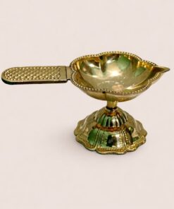 Radiant Brass Diya | Pure Brass Deepak | for Home, Office, Puja | Diwali Festival | Gift Showpiece