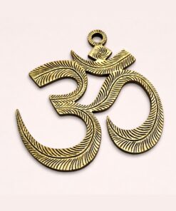Brass Om Wall Decor | Sacred Aum Symbol Hanging | Vastu & Spiritual Home Décor | Handcrafted Wall Art