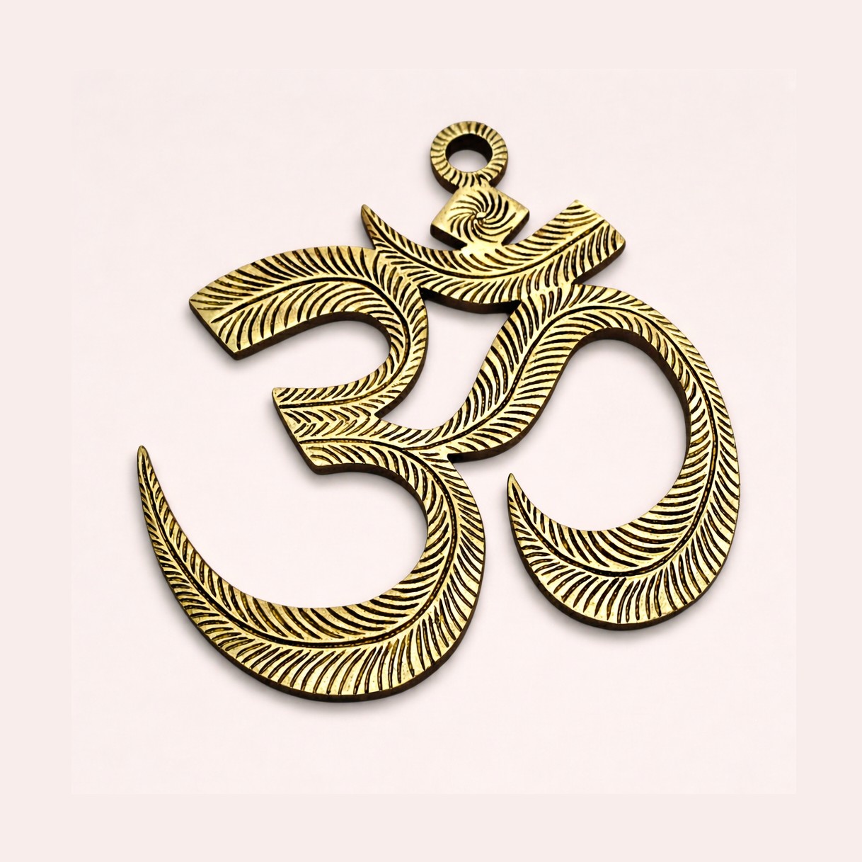 Brass Om Wall Decor | Sacred Aum Symbol Hanging | Vastu & Spiritual Home Décor | Handcrafted Wall Art
