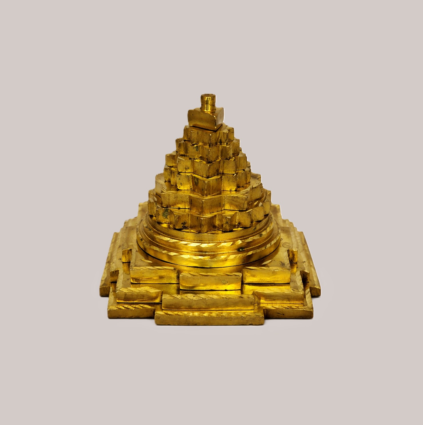Handcrafted Brass Maha Meru Shree Yantra | 3D Meru Shree Chakra for Vastu, Wealth, Prosperity, Lakshmi Sadhana, Home Temple & Business Success
