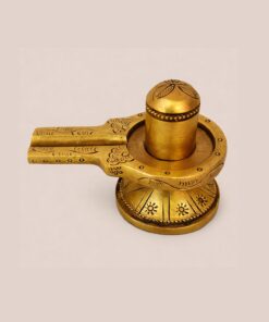 Handcrafted Brass Shivling with Yoni Base | Vastu Shivalinga Murti for Home Temple, Abhishek, Mahashivratri Puja, Protection & Spiritual Energy Decor