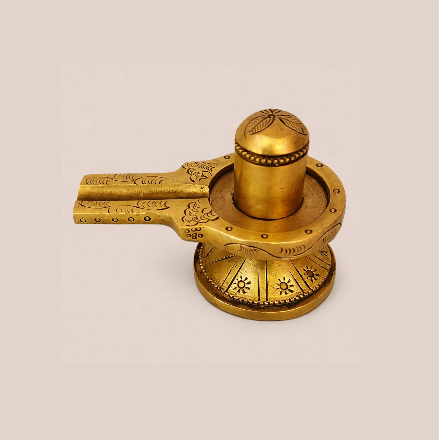 Handcrafted Brass Shivling with Yoni Base | Vastu Shivalinga Murti for Home Temple, Abhishek, Mahashivratri Puja, Protection & Spiritual Energy Decor